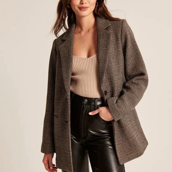 Abercrombie & Fitch Wool-Blend Blazer Coat - Picture 4 of 6